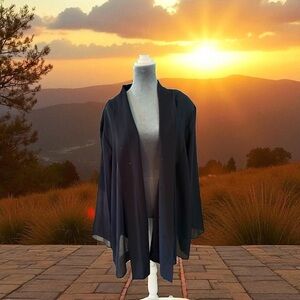 Chic Black Women's Kimono